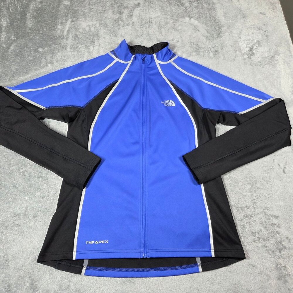 The North Face Jacket Womens L Blue Black Apex Climateblock Lightweight Running